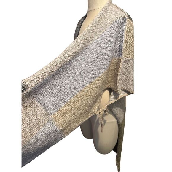 Kye Mi Women Gray Blue Sweater Kimono Cardigan oversized size Small - Picture 6 of 10